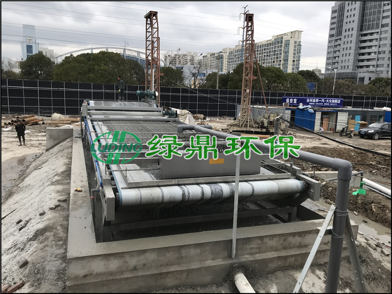 台州建筑泥浆处理工程案例 建筑污泥脱水机运用